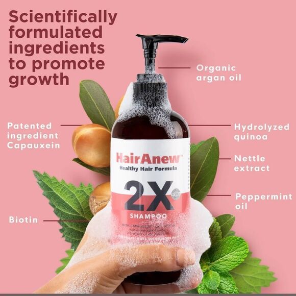 NIB HairAnew 2X Shampoo Healthy Hair Formula - Picture 3 of 4